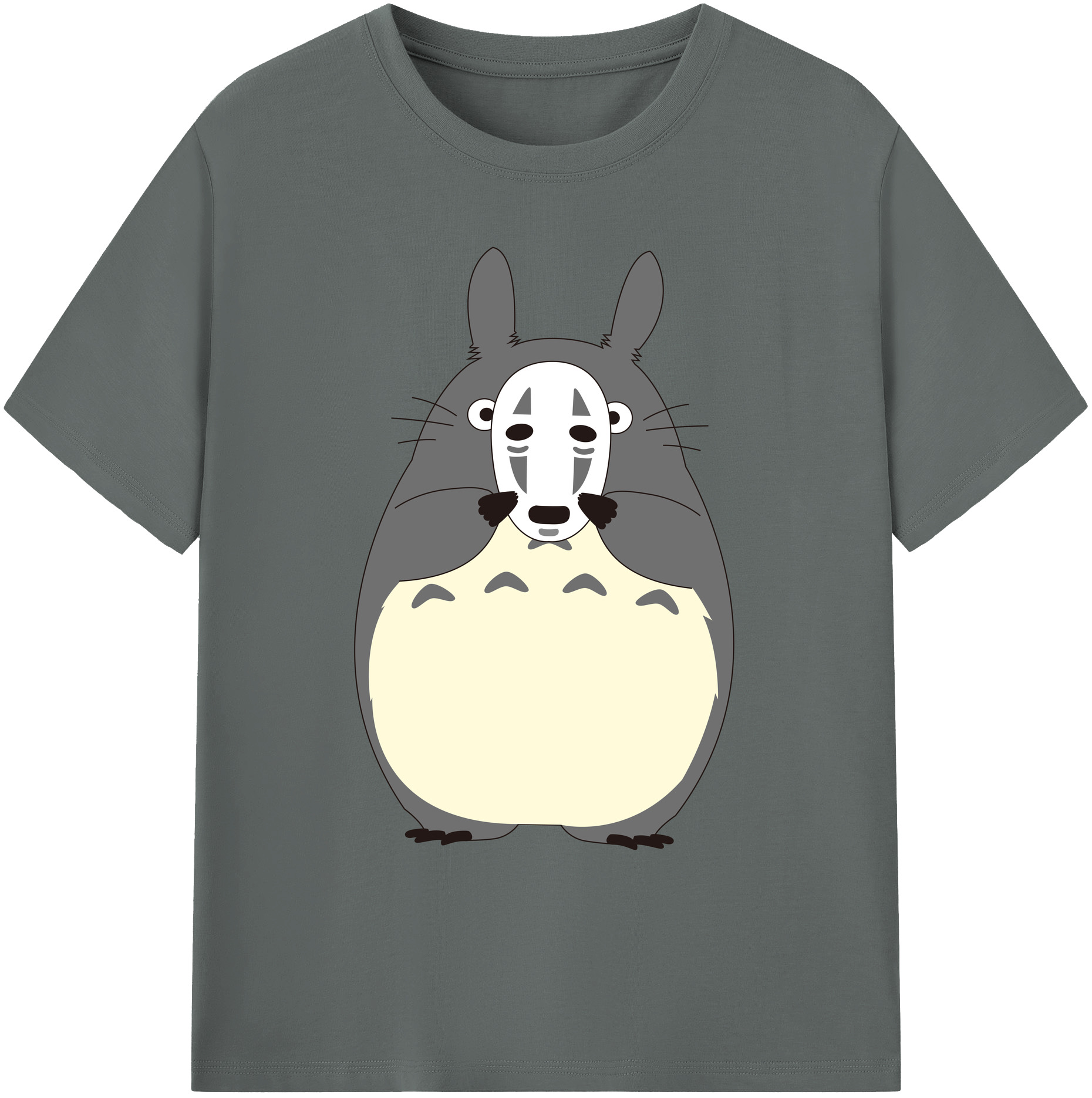 （画像用） となりのトトロ 草壁メイ 草壁サツキ My Neighbor Totoro Satsuki Kusakabe Mei Kusakabe 綿100％ メンズ半袖Tシャツ｜肌触りやわらか＆通気性